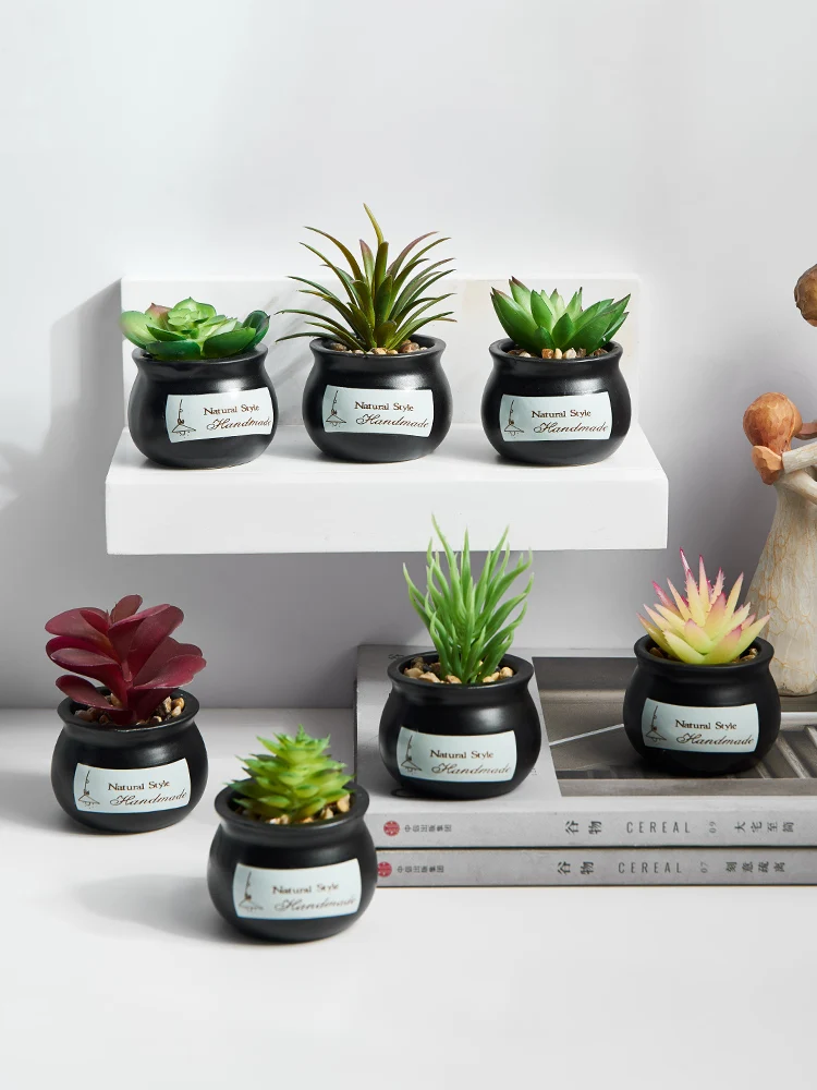Керамический горшок для цветов искусственный суккуленты бонсай Искусственный