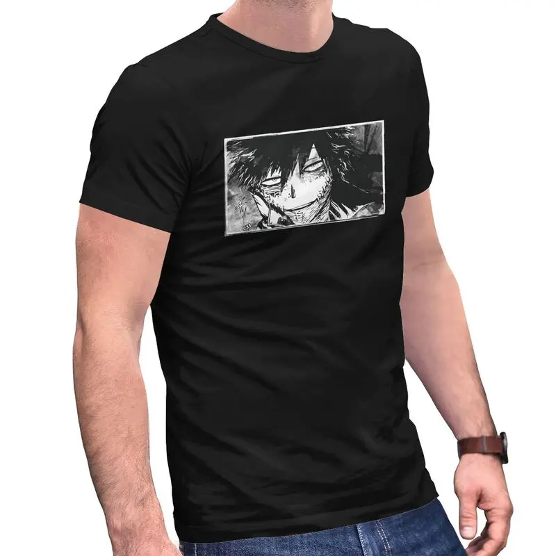 

My Hero Academia Tshirt Men Short Sleeve Summer T Shirt Urban Japanese Anime Manga Dabi T-shirt 100% Cotton Tees Merchandise