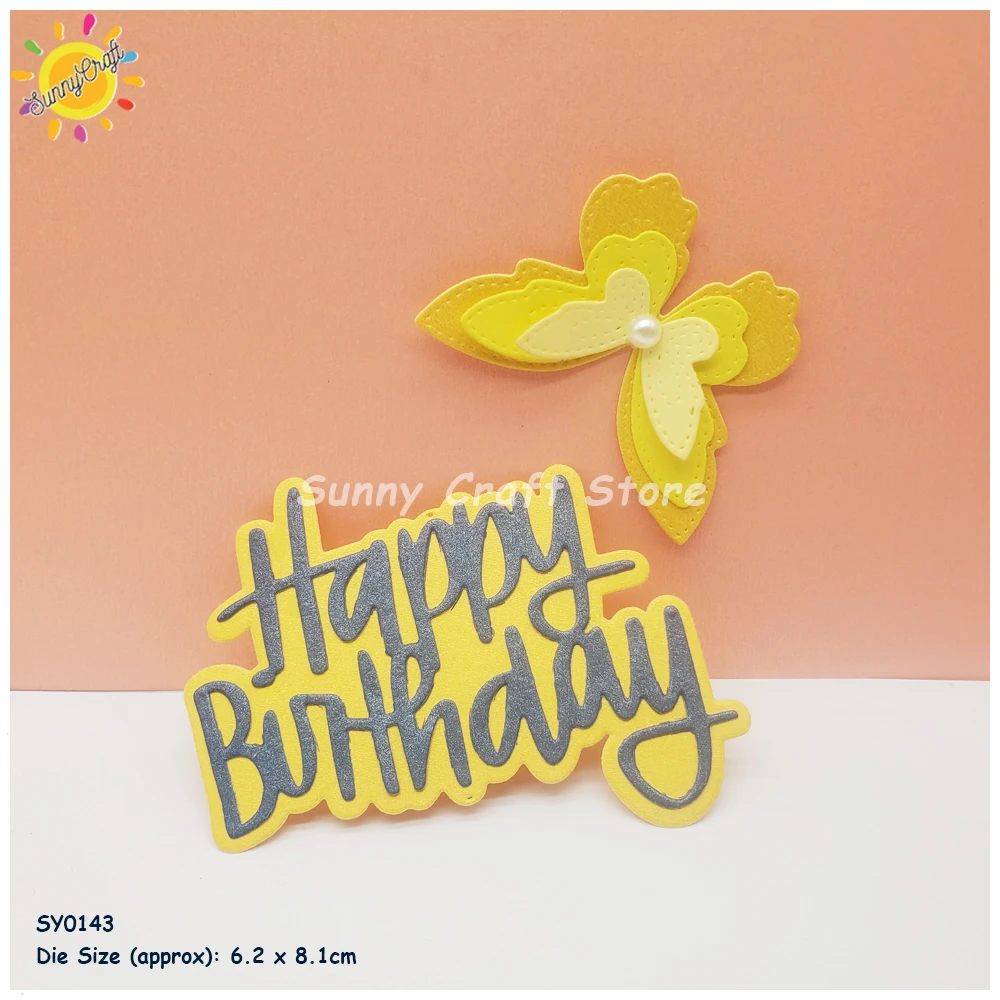 

Birthday Alphabet Mold Craft Metal Cutting Dies Stencil Folders DIY Paper Embossing Album Scrapbooking Stamping Cardmaking Greet