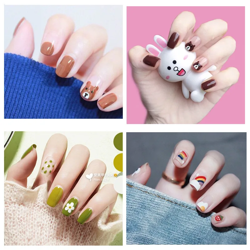 

1Pcs Gel Polish Full Cover Nail Sticker Decals Tool Nail Art Paper Decoration Manicure Tattoos 3D DIY Nail Art Accessories