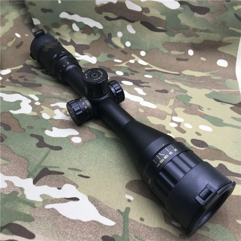 4 16x44 Тактический оптический крест прицел зеленый красный с подсветкой охотничий