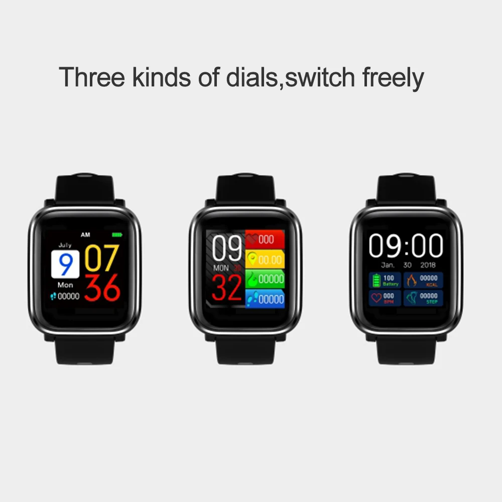 

NEW Q58 Smart wristband IPS Color 1.3IN Screen Silicone Belt Intelligent Bracelet With Step Counting Measuring Pressure Pulse