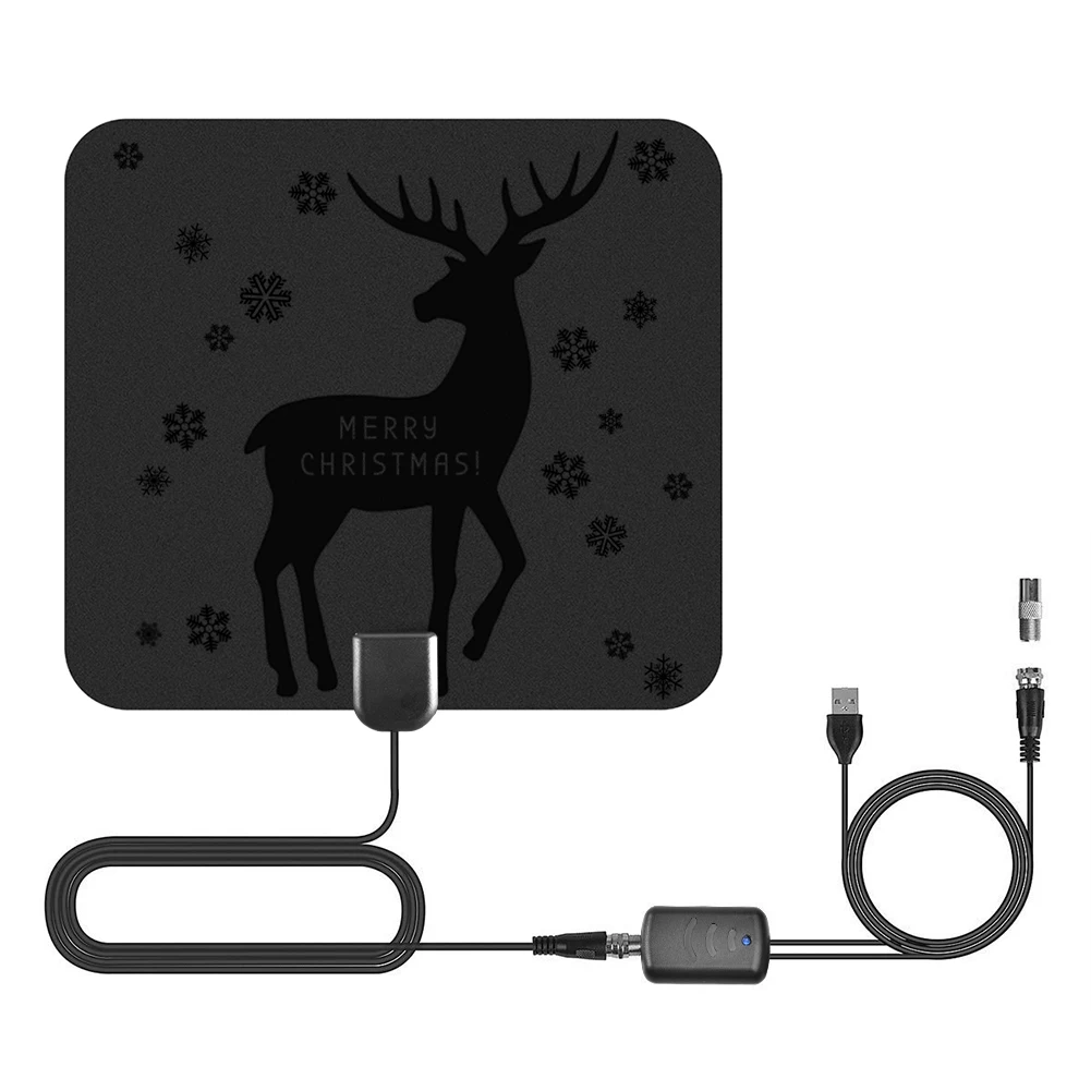 

New 1180 Miles TV Aerial Indoor Amplified Digital HDTV Antenna 4K 1080p DVB-T Freeview TV for Local Channels Broadcast Home TV