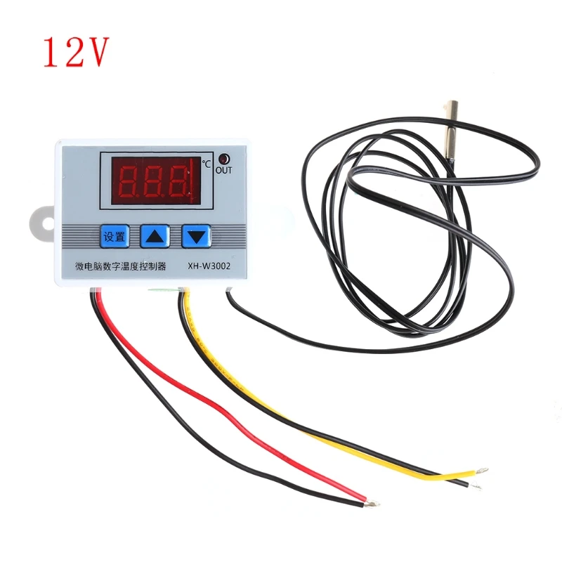 

12V Digital LED Temperature Controller Thermostat Switch Probe Sens