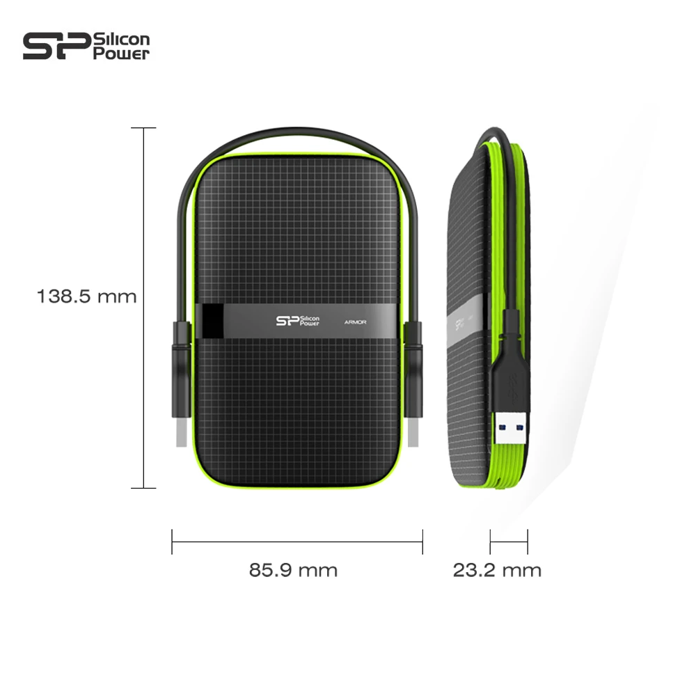Внешний жесткий диск Silicon Power Diamond A60 USB 3 2 Gen1 ТБ 4 портативный внешний | Компьютеры и