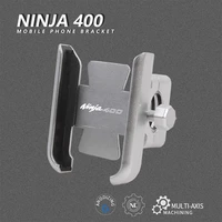for kawasaki ninja 400 2014 2021 2018 2019 2020 motorcycle cnc aluminum alloy handle bar mobile phone bracket gps stand holder