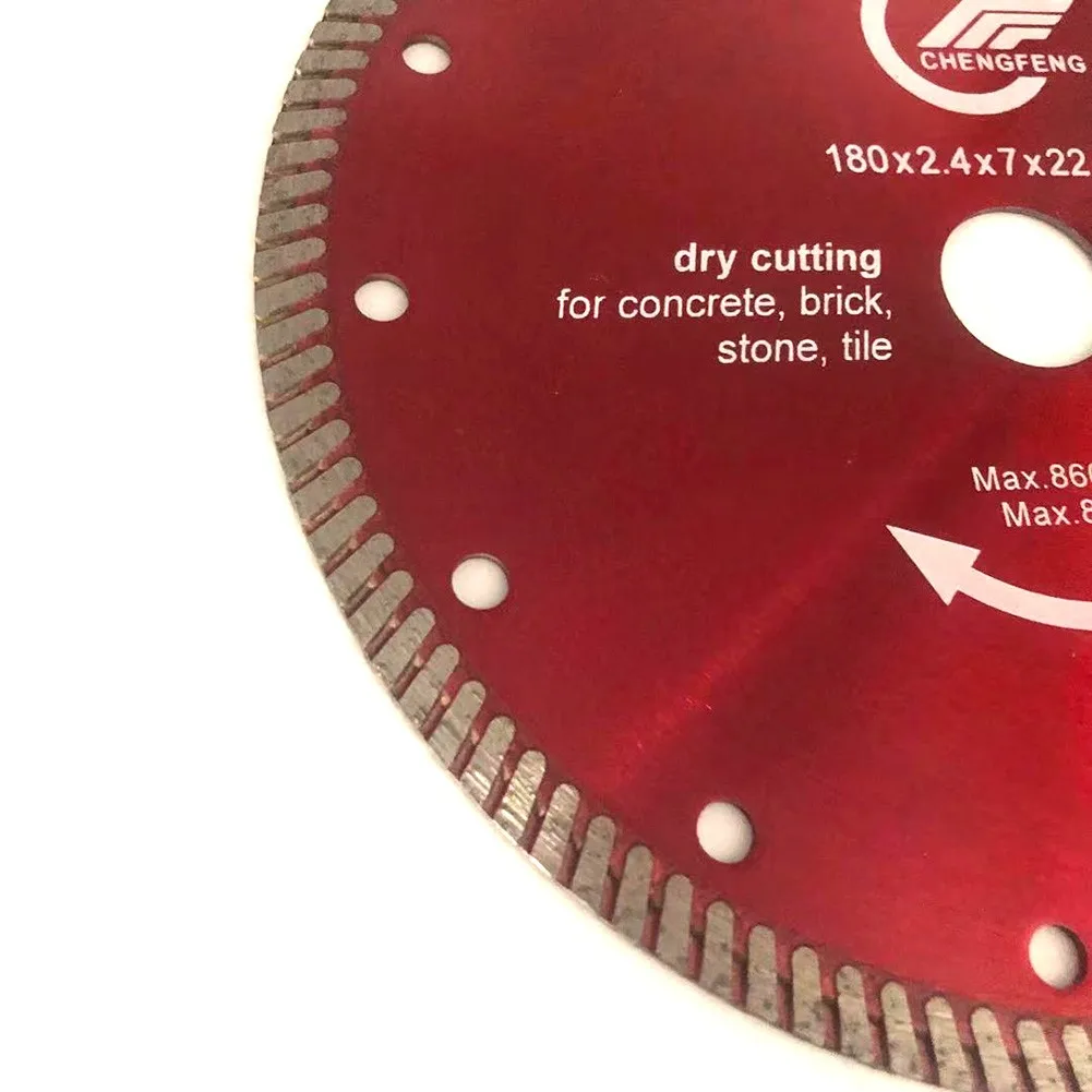 

2021 New 7 Inch180*22.23mm Diamond Turbo Premium Saw Blade Granite Concrete Tile Stone
