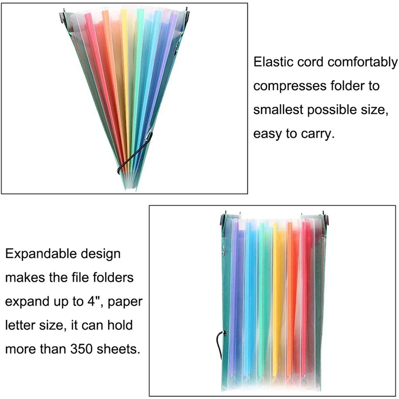 Расширяющаяся папка для файлов органайзер гармошка пластиковая коробка