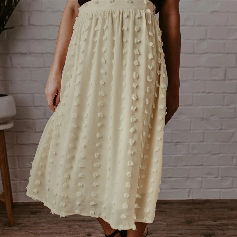 

2020 Summer Women Skirt Fashion Hot-sale High Waist Solid Korean Skirt Elegant Casual