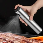 Кухонный пульверизатор для оливкового масла, бутылка с распылителем для уксуса, из нержавеющей стали, с водяным насосом для приготовления салата, соусов, гриля