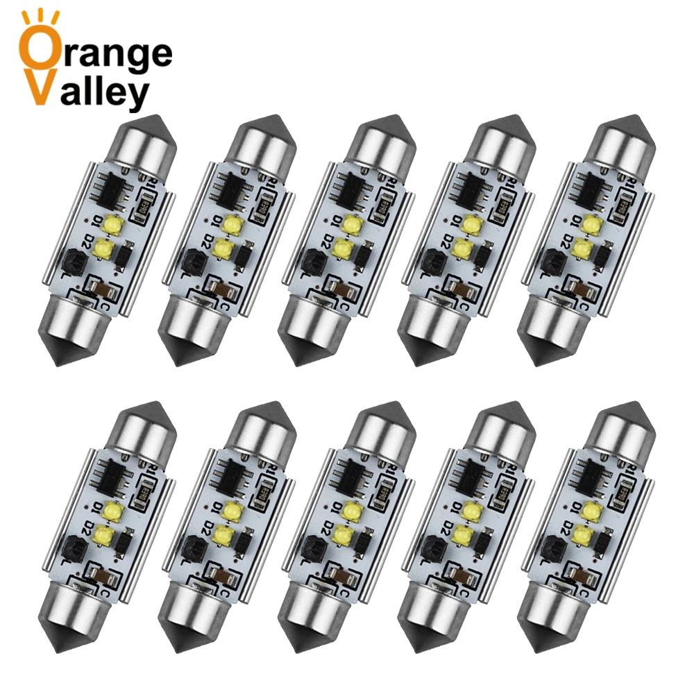 

10pcs C5W Led Canbus C10W Bulb 31mm 36mm 39mm 41mm Festoon Led Car Interior Light Dome Reading License Plate