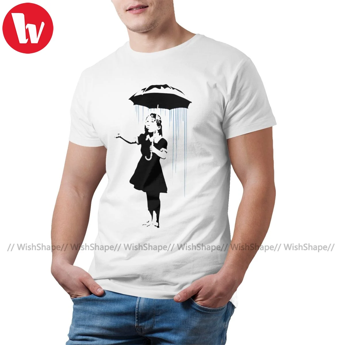 

Banksy T Shirt Fun Cotton Streetwear T-Shirt Short Sleeve Graphic Tee Shirt Oversized Male