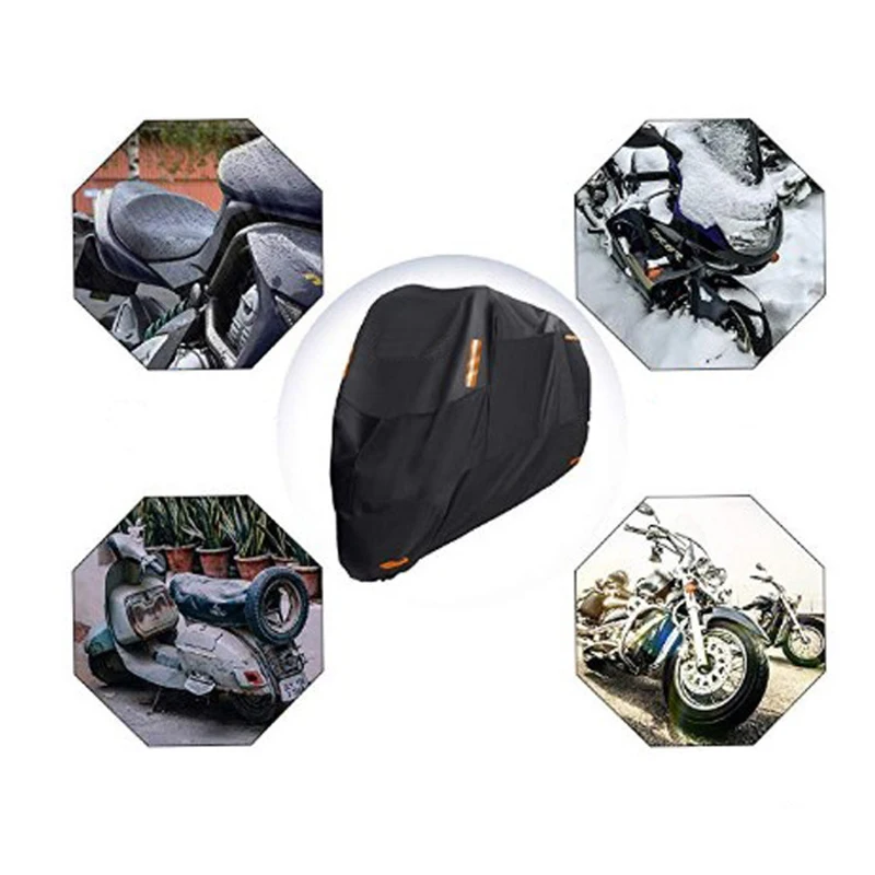 Чехол из ткани Оксфорд 300D для мотоцикла всесезонный водонепроницаемый