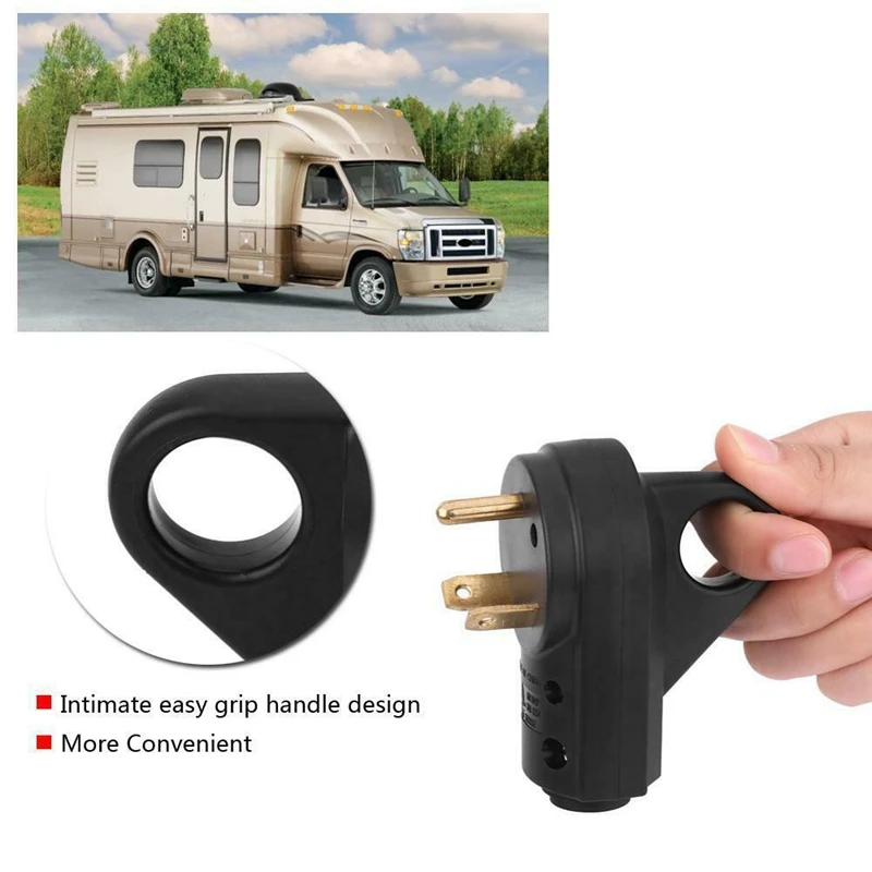 Досуг 30 Ампер Rv штепсельная вилка Мужской конец Tt 30P Замена с удобная рукоятка