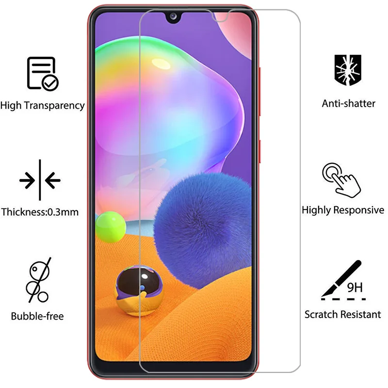 Чехол для samsung a31 защита экрана из закаленного стекла galaxy a 31 31a 6 4 дюйма глобальная