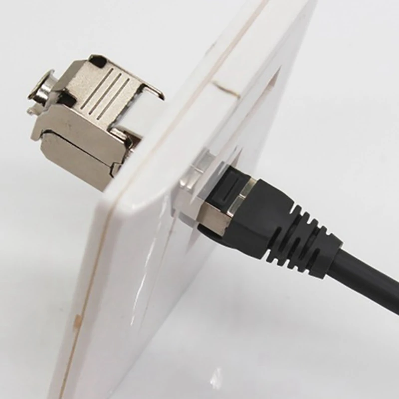 

20Pcs RJ45 Cat7 Shielded FTP Zinc Alloy Module Network Jack Adapter