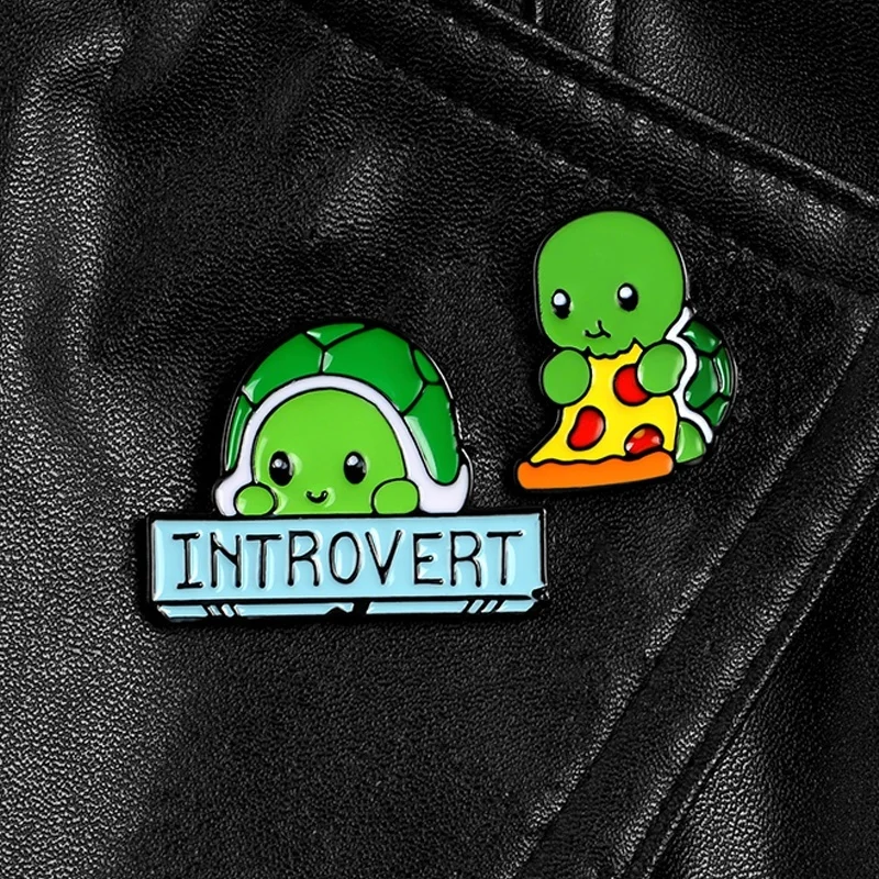 Мягкие эмалированные булавки в виде черепахи индивидуальные интровертные броши