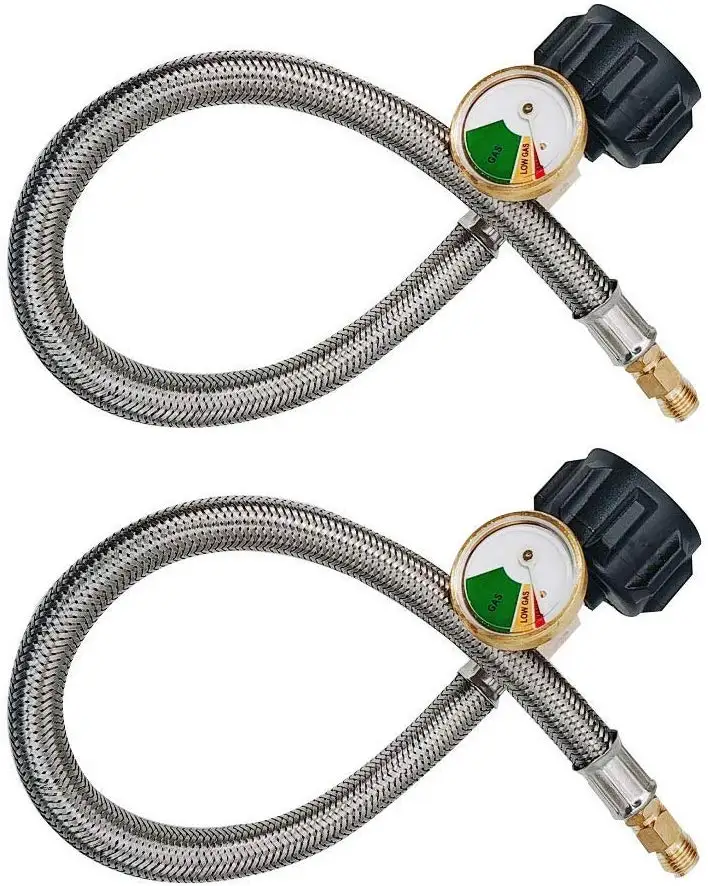 

outdoor rv two stage grill bbq gas stove hose