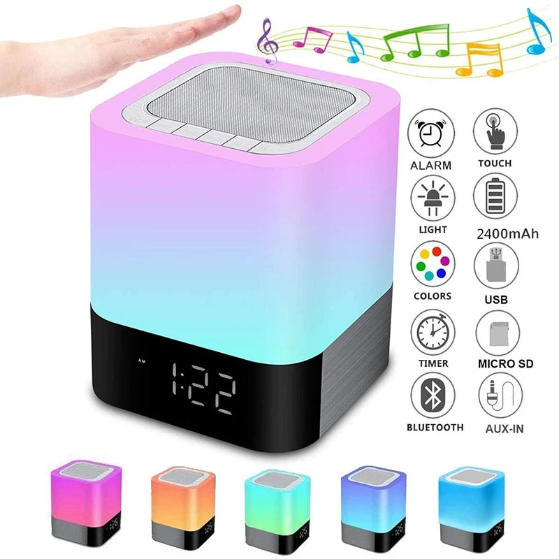 Беспроводная Bluetooth-колонка переносная USB Колонка s ночная светодиодный ная лампа
