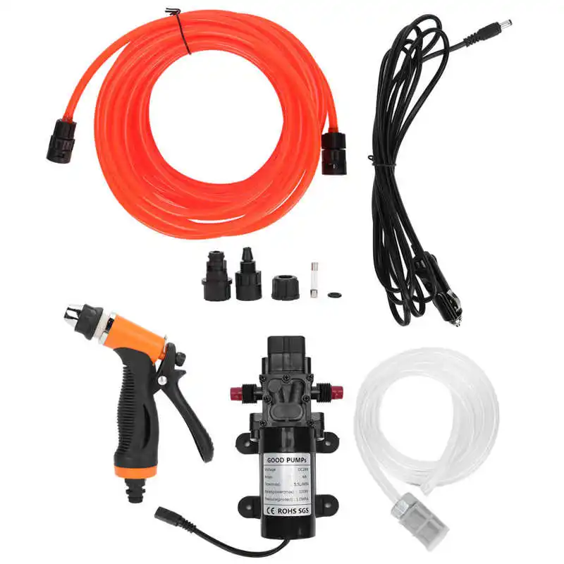 Скидка Аквариумный воздушный насос, сверхтихий кислородный насос, 24 В, 100 Вт, мойка высокого давления, распылитель водяного насоса Kit, портативная м...
