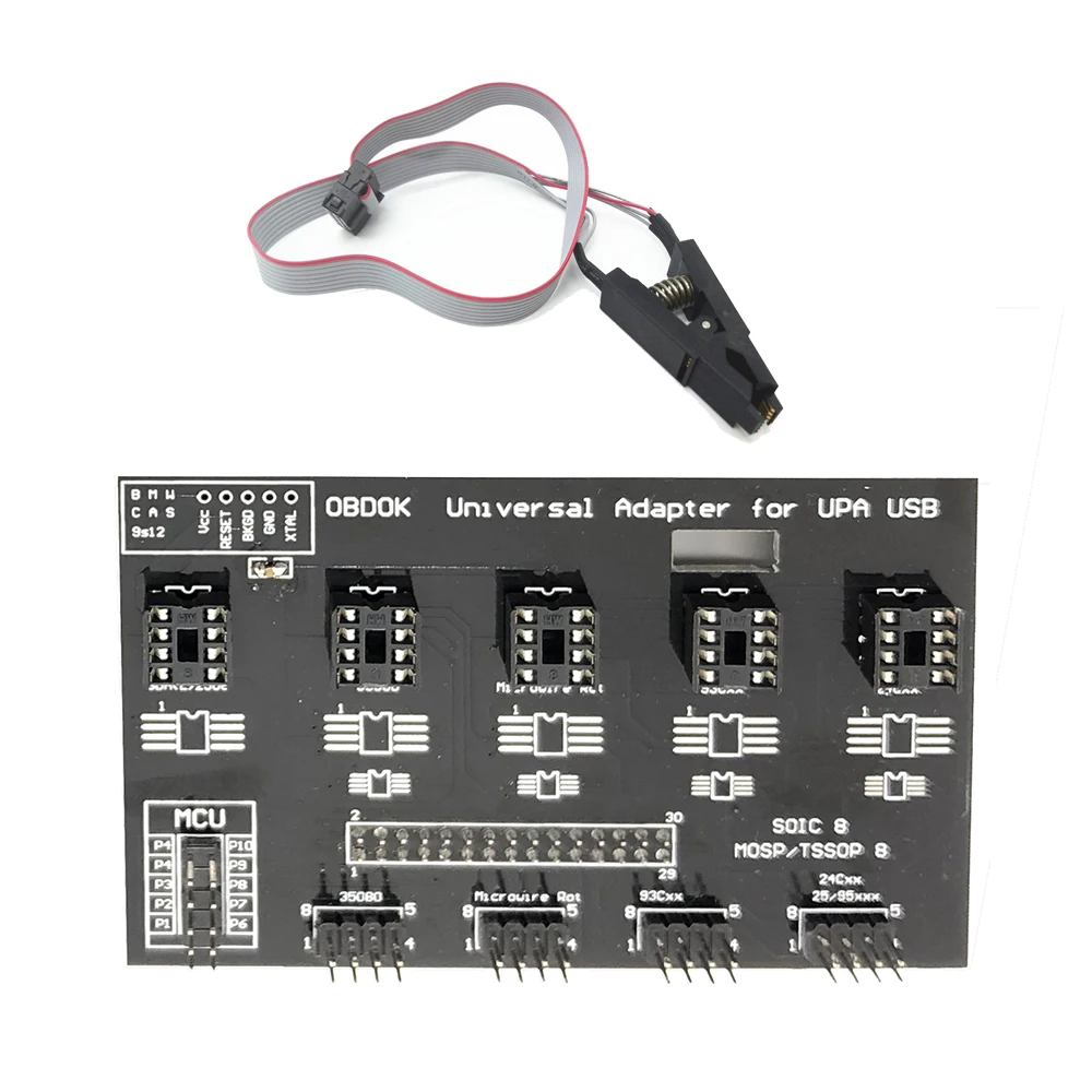 Универсальный адаптер USB V1.3 для Eeprom UPA-USB программатор ECU с зажимом 8 Soic
