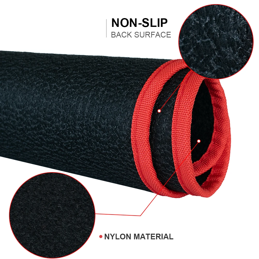 4Pcs Universal Car Floor Mat Carpet Liner Rug Red Trim Edging Shark Gill Pattern Heel Pad Dustproof Waterproof Odorless Racing | Автомобили