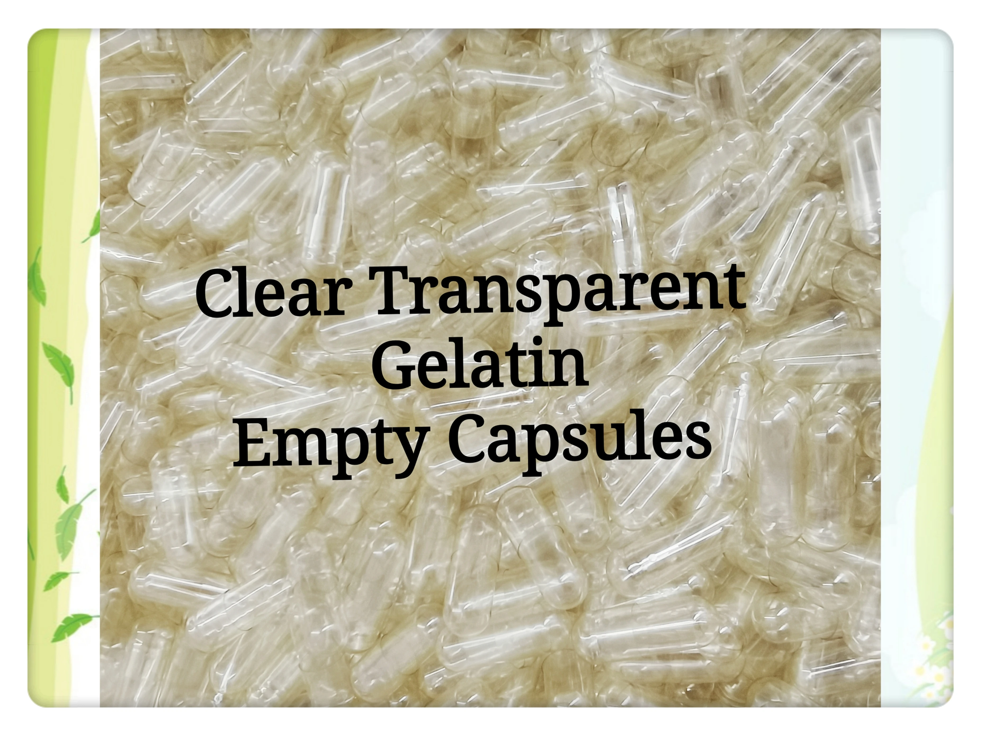 

500PCS! 000# Medicine Empty Capsule!Clear-Clear ,White-White Hard Gelatin Capsule Shell,Pill Packaging,Pill Case