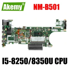 ET480 NM-B501 For Lenovo ThinkPad T480 Laptop Motherboard with I5-8250/8350U CPU Integrated motherboard FRU 01YR328 01YU851