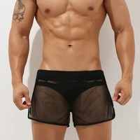 new 2021 mens boxer pajama casual trunks quick dry low rise lounge shorts breathable and comfortable at home