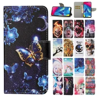 Flip Wallet Leather Case For Huawei P30 Pro P40 Lite Y5P Y6P 2018 2019 Y7P Phone Card Stand Book Cover Painted Coque