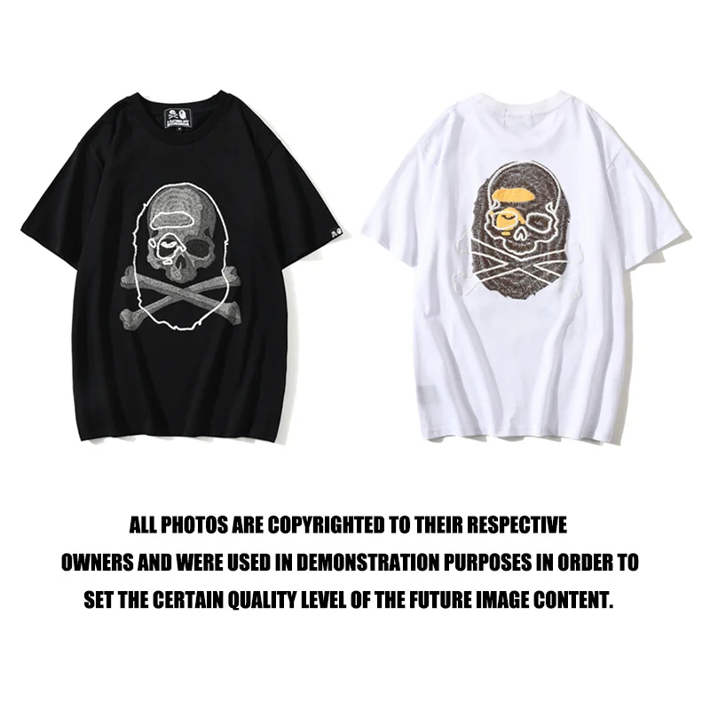 

Foam BAPE Three-dimensional Printing T-shirt Black&White M~3XL