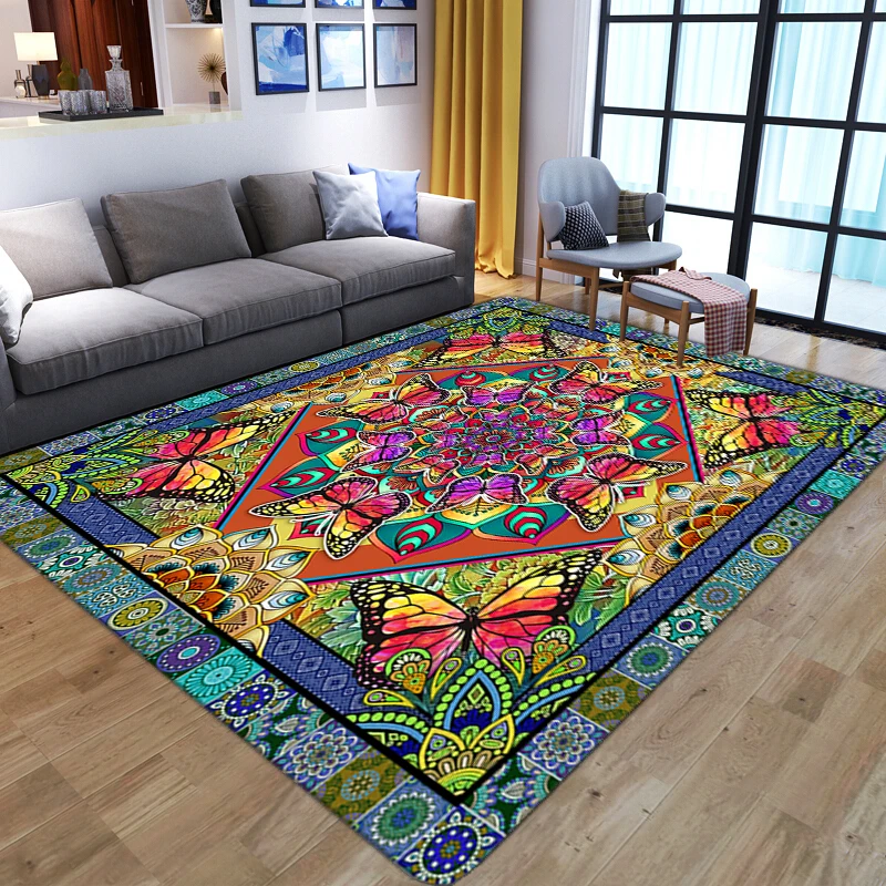 

Высококачественные мягкие фланелевые ковры, животные, великолепная игра в бабочки, обучение для ребенка, детский нескользящий коврик, детский игровой коврик