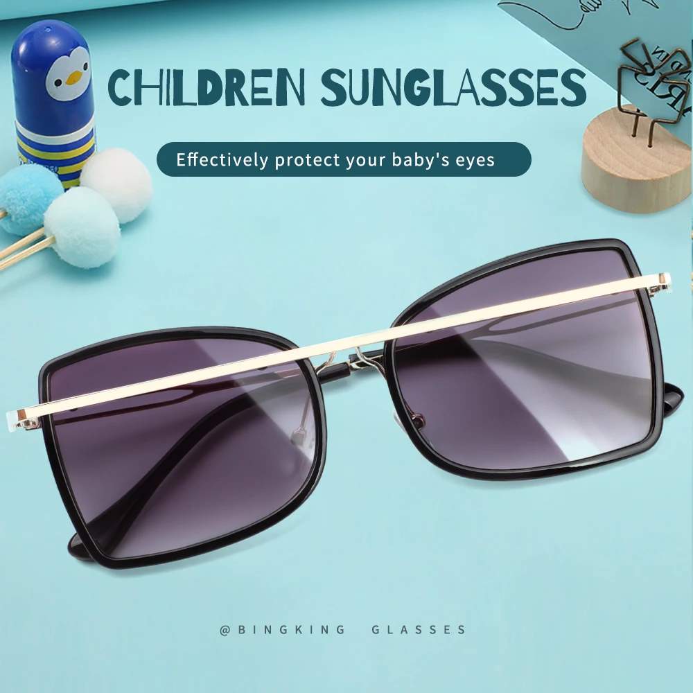 2020 Специальные индивидуальные детские солнцезащитные очки 5 цветов UV400 сплав