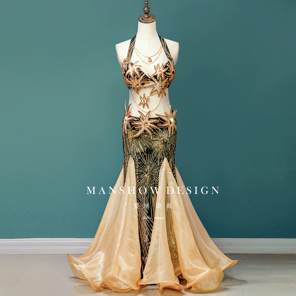 Женский костюм для танца живота выступлений и соревнований 2019 | Тематическая