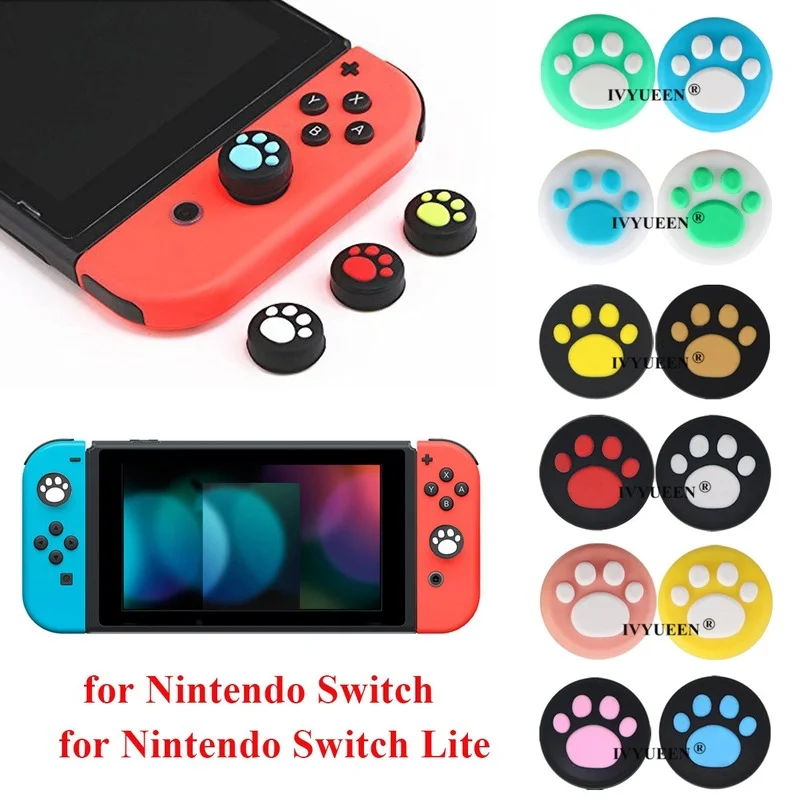 

2 шт., силиконовые колпачки для стиков Nintendo Switch NS Lite Joy Con