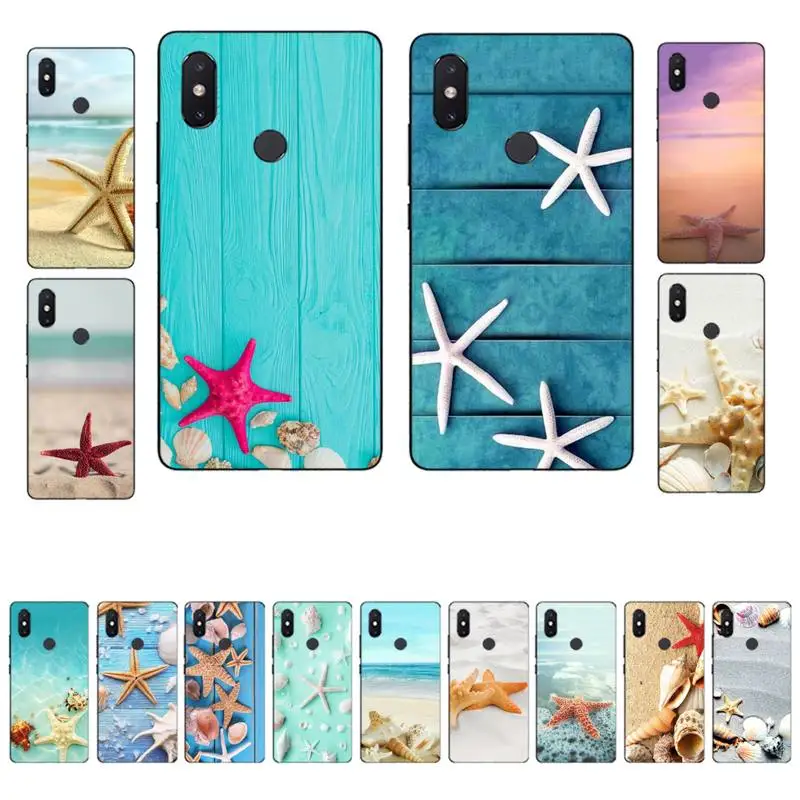 

Yinuoda Summer Beach Starfish Sea Shell Phone Case for Xiaomi mi 8 9 10 lite pro 9SE 5 6 X max 2 3 mix2s F1