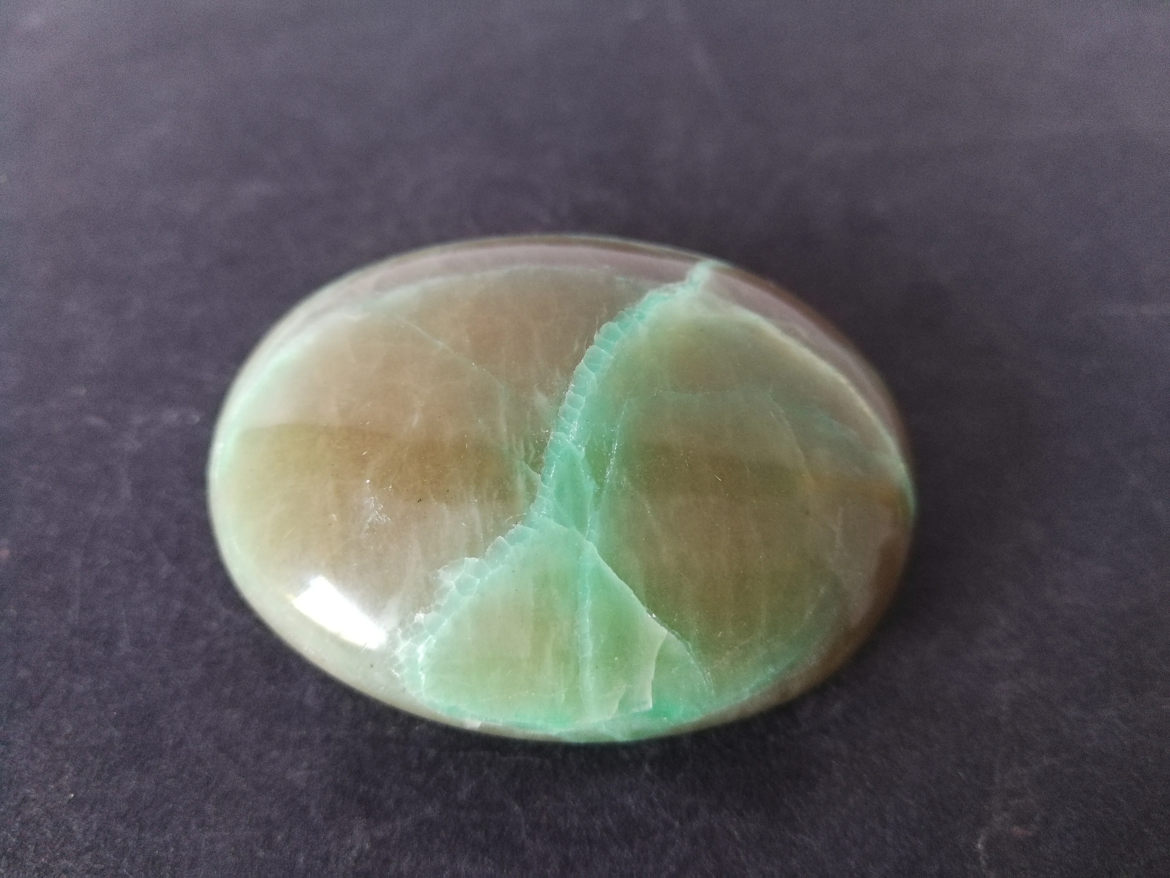 Натуральный зеленый лунный камень 75 7 г полированный кварцевый кристалл