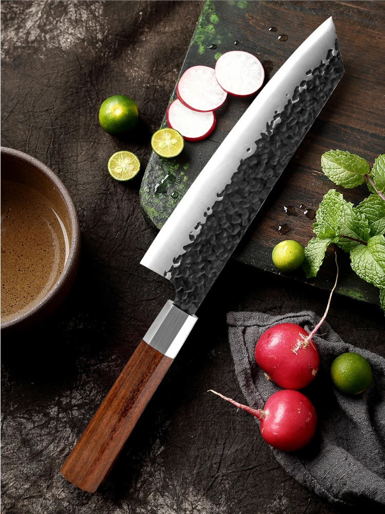 

8-дюймовый шеф-нож Kiritsuke с восьмиугольной ручкой, японский нож для суши, шеф-повара Gyuto Pro, острые лезвия, кухонные ножи, инструменты для готовк...