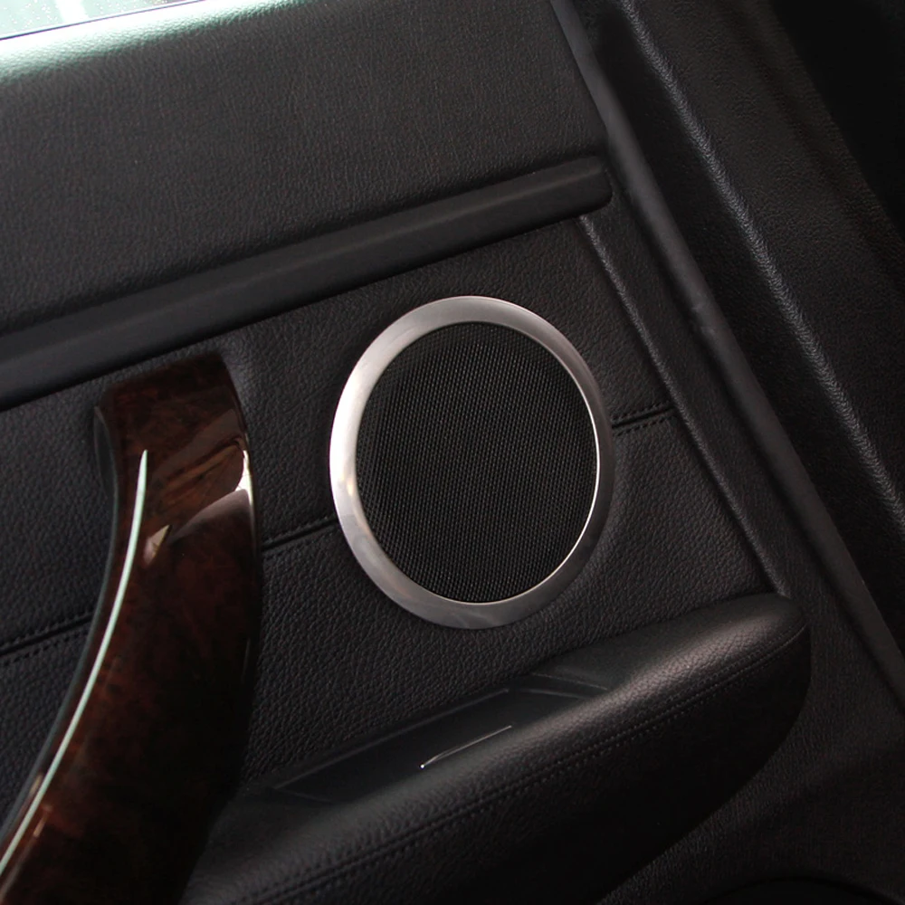 4 шт./компл. автомобиль из нержавеющей стали экологически чистым Динамик отделка