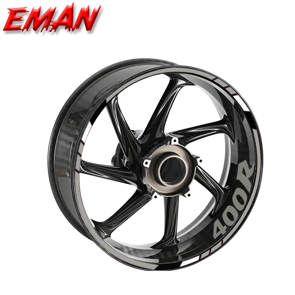

For Kawasaki Ninja 400R Ninja400R Stickers Moto Wheel Stickers Reflective Waterproof Decorative Rims Ddcals