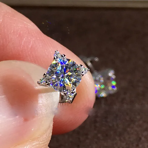 

New Trendy Dazzling Exquisite AAAAA Cubic Zircon Earrings for Women Simple Sweet Rose Gold Silver Color Wedding Stud Earrings