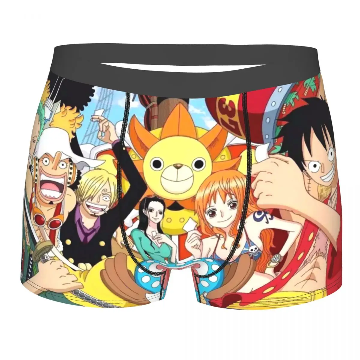

Мужские трусы, счастливая семья, мужские брифы для мужчин, Аниме One Piece, большой размер, лот, мягкие