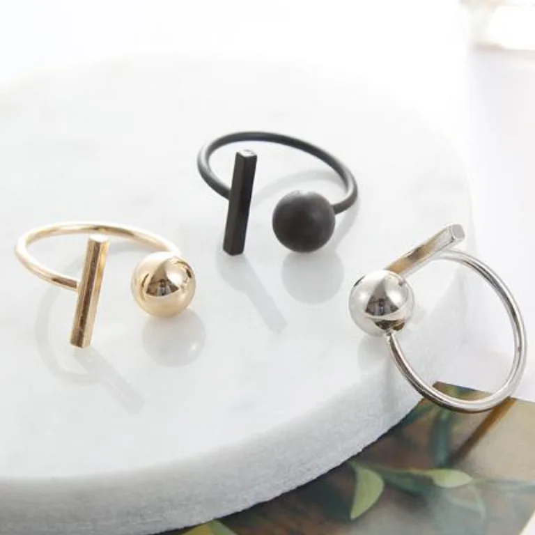 Корейский ветер ювелирные изделия минималистичный медь геометрический