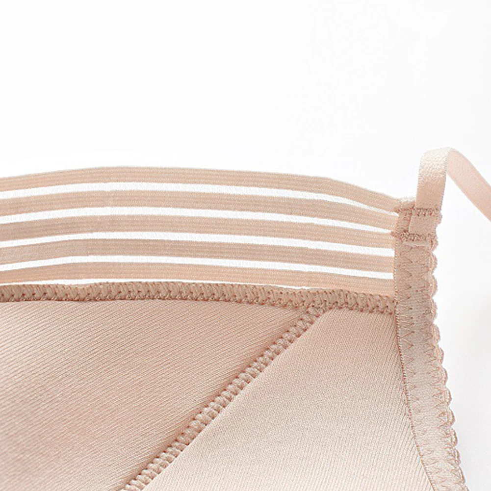 

Varsbaby Wire Free Bra Lace Thin Mesh Brassiere Breathable Lingerie Female