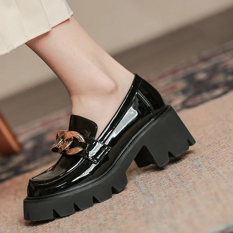 Женская Осенняя обувь женская в британском стиле модная Классическая без