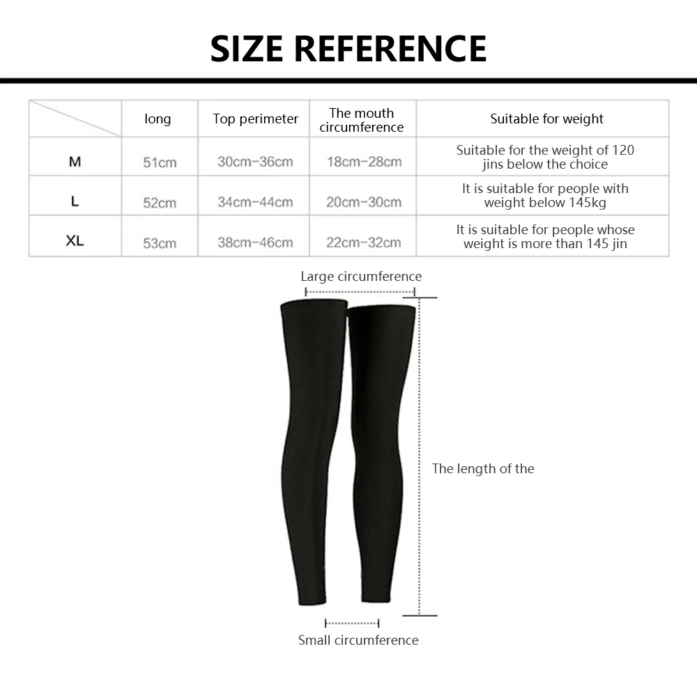 

1 PCS Lengthen Compression Leg Warmers Basketball Football Cycling Socks Knee Calf Sleeves UV Sun Leg Warmers Men Women