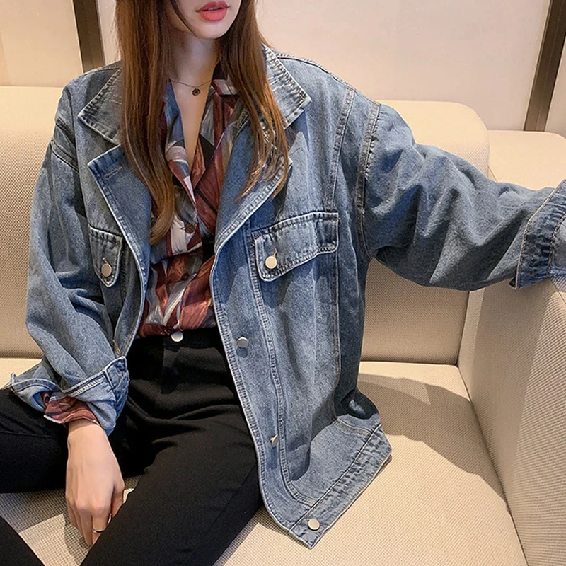 

Women Vintage Cartoon Print Lapel Shirt Loose Single-breasted Thin Section Long Sleeve Blouse Newest