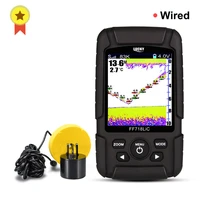lucky ff718licd t 2 8 color lcd portable fish finder 200khz83khz dual sonar frequency 328ft detection sonar echo sounder