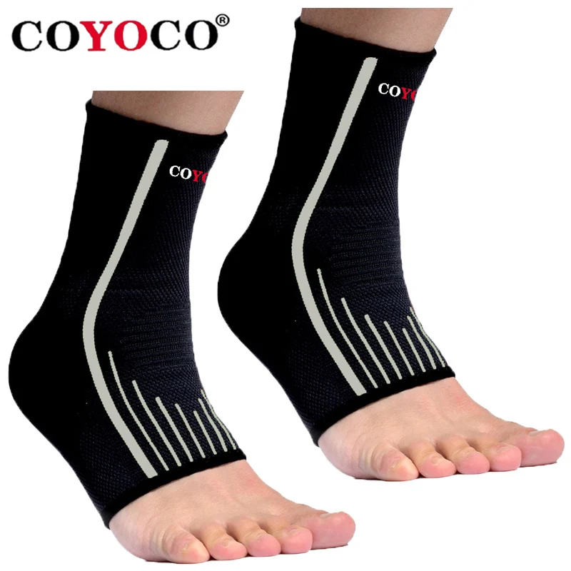 

1 Pair Ankle Protector Brace Black Grey Support Warm COYOCO Brand Sports Outdoor Bicycle Gym Anti Sprained Nursing Care
