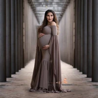 2020 maternity photo shoot long dresses baby shower dresses stretchy pregnant woman photography props long dress